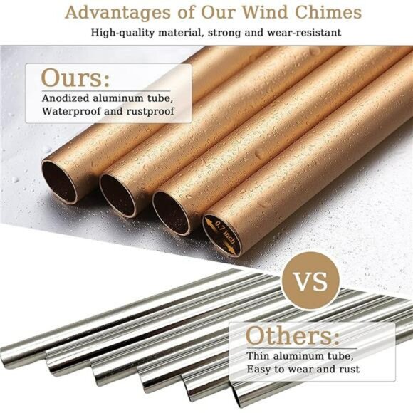 Memorial sympathy wind chimes outdoor garden patio gift for loss of loved one - Picture 5 of 7